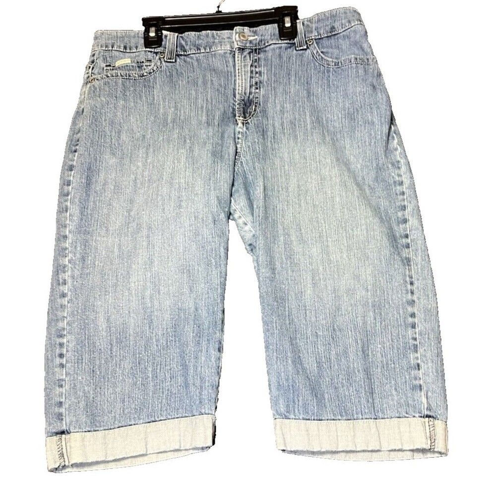 Lee Light Blue Denim Women's Bermudas